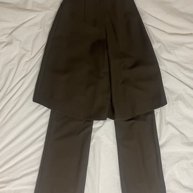 온스카 더블 팬츠 브라운 S