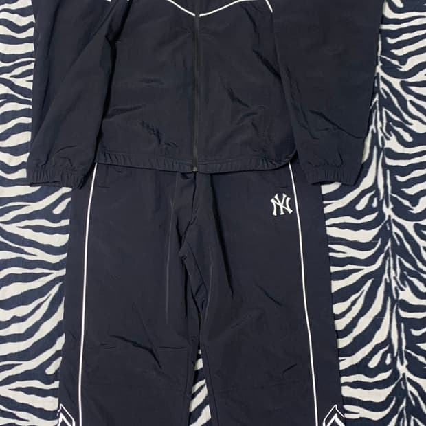 MLB 씸볼 히든후드 바람막이 바지 세트