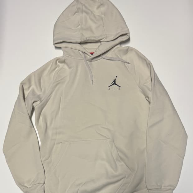 나이키 에어 조던 기모 후드티 L 베이지