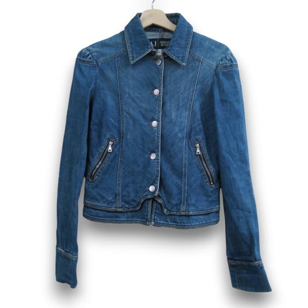 90s Armani Jeans 더블 레이어 데님 자켓