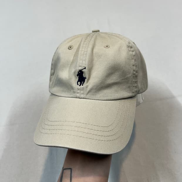 Free) 폴로 랄프로렌 베이지 볼캡 모자