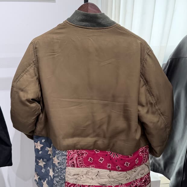 3size) visvim corps down 비즈빔 성조기 콥스다운