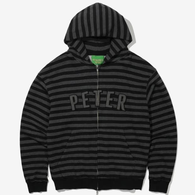 PETER STRIPE ZIP HOODIE