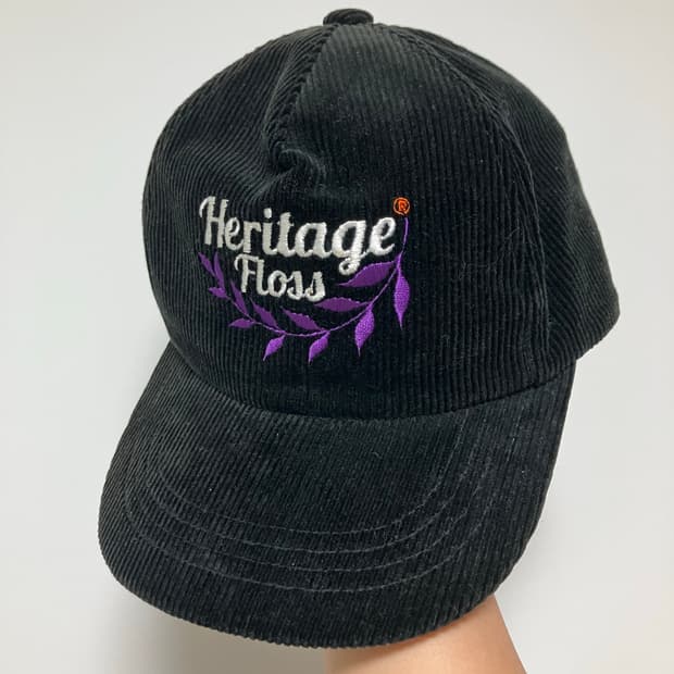 헤리티지플로스 코듀로이 볼캡 캡 모자 블랙