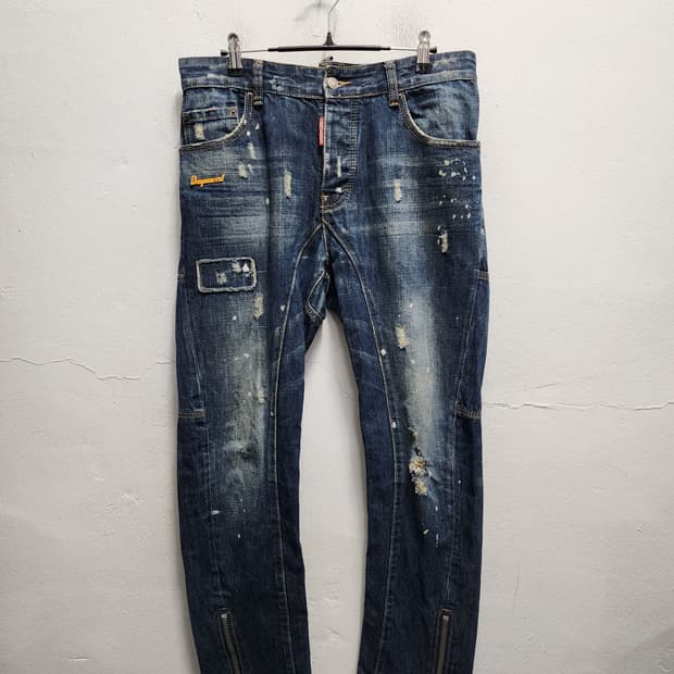 디스퀘어드2 지퍼 디테일 데님 