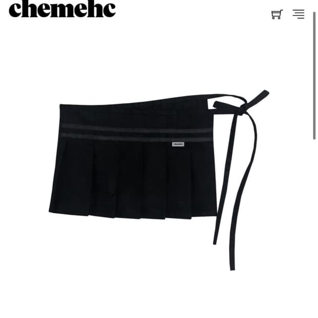 체메씨 레이어드 스커트 MINI PLEATS LAYERED SKIRT