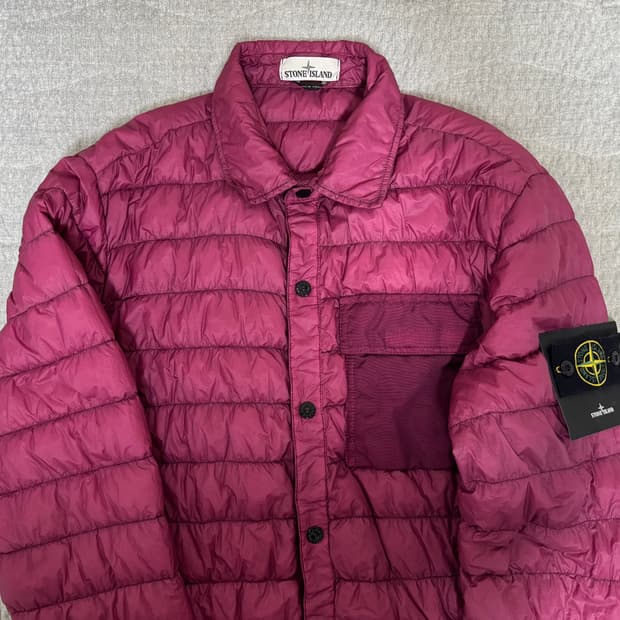 스톤아일랜드 마이크로얀 경량패딩 XL(핑크)(새상품)