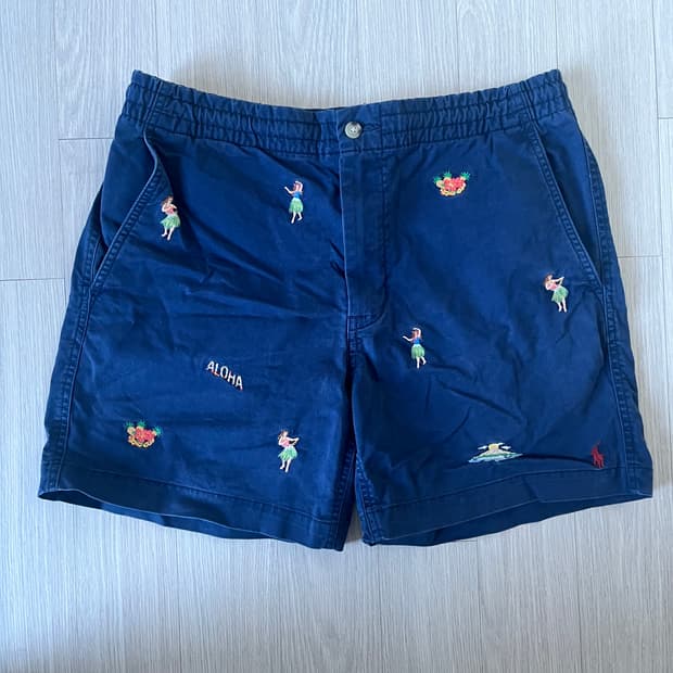 폴로 알로하 자수 숏 팬츠 33