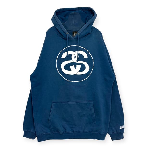 스투시 로고 후드 티셔츠