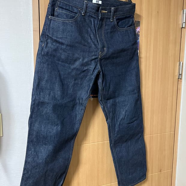 유니클로 셀비지 생지 청바지