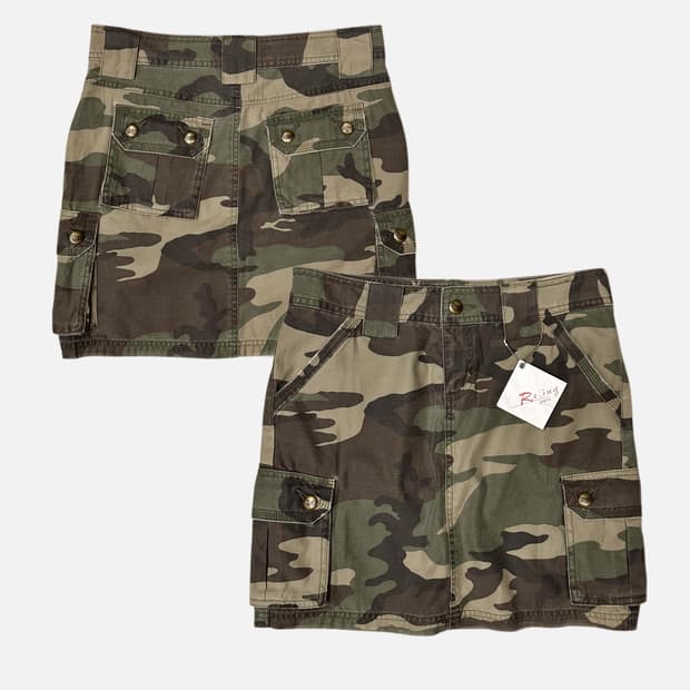 RE;ING military camo cargo skirt