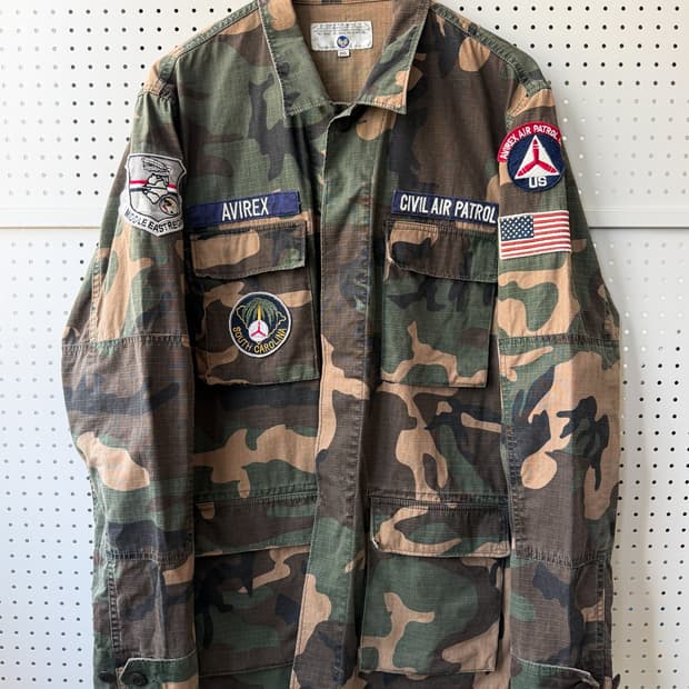 아비렉스 U.S.A.F 우드랜드 카모 BDU 자켓
