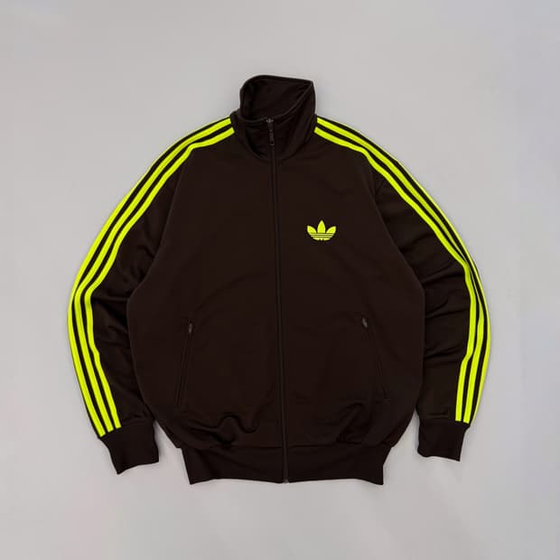 아디다스 루즈핏 구 파이어버드 딥브라운 트랙 져지