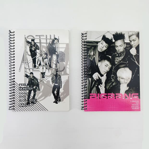빅뱅 BIGBANG 공식 스프링 노트 지드래곤 태양 탑 대성 빈티지 굿즈