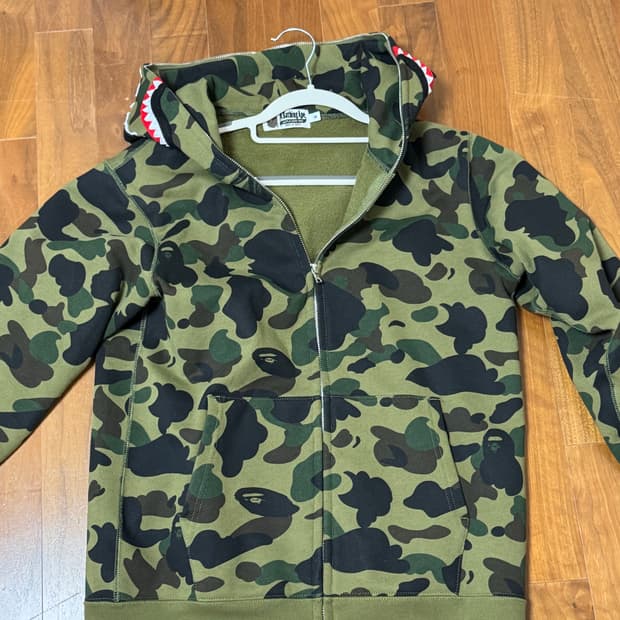 베이프 후드집업 녹계 M