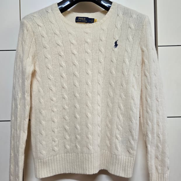 폴로 랄프로렌 정품 신형 울 캐시미어 케이블 스웨터