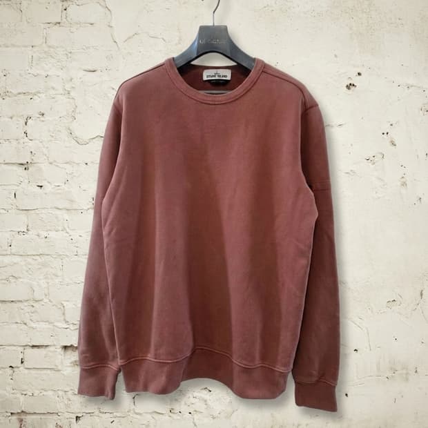 스톤아일랜드 맨투맨 티셔츠 테라코타 L