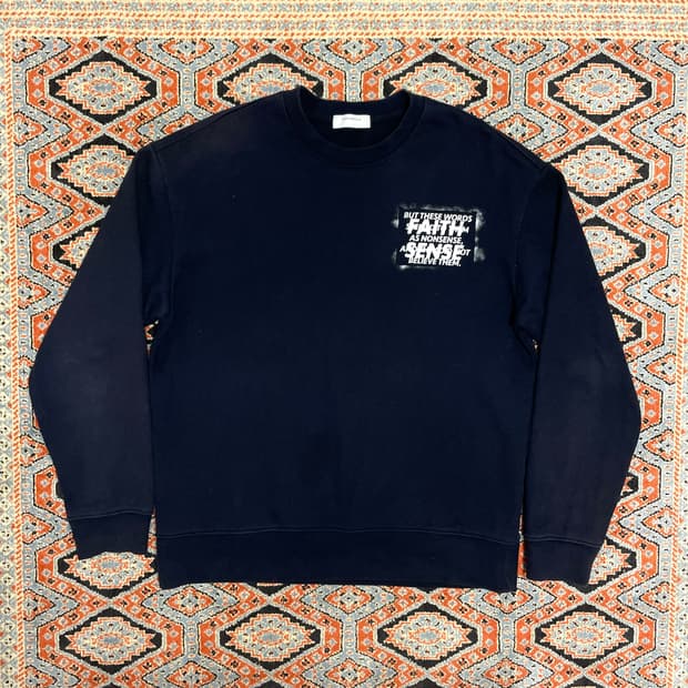 커스텀멜로우 네이비 맨투맨 남성100