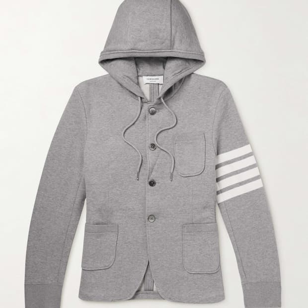 톰브라운 스트라이프 코튼저지 후드 자켓 2사이즈