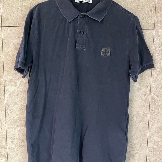 스톤아일랜드 슬림핏 폴로티셔츠 네이비 M