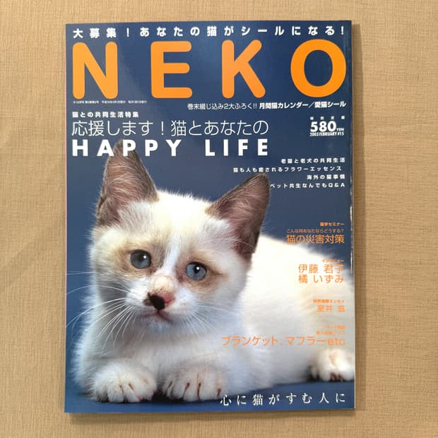 네코 0302 NEKO 일본 고양이 잡지 사진 화보 빈티지 매거진 반려묘