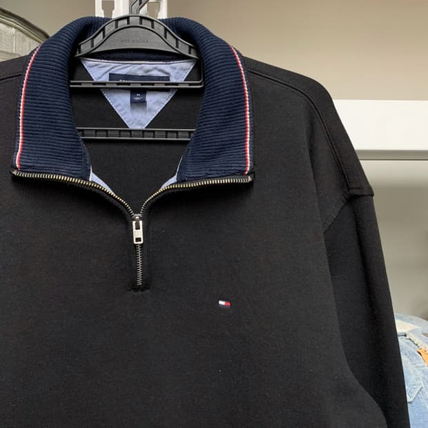 [M] 타미힐피거 하프집업 스웻