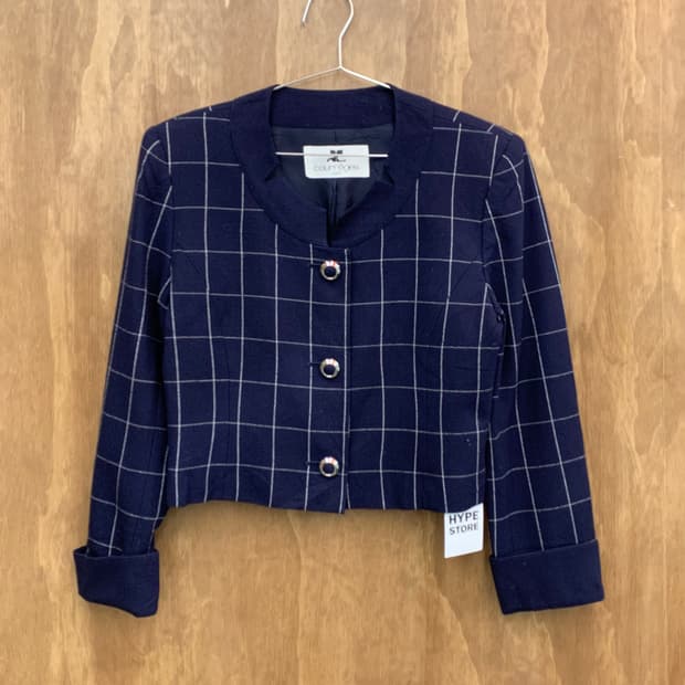 Courreges 꾸레쥬 체크자켓