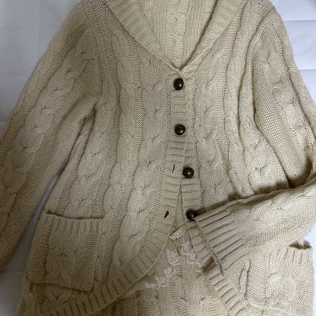 엑시즈팜 레이스 가디건