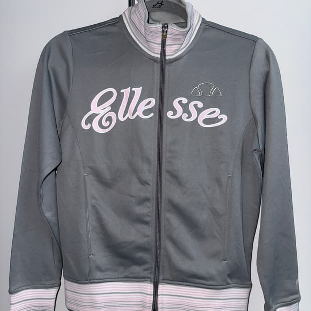 빈티지 엘레쎄 핑크그레이 집업