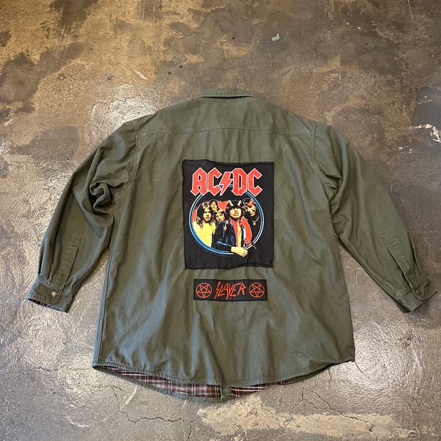 Carhartt AC/DC RockBand 칼하트 락밴드 워크 셔츠 XL