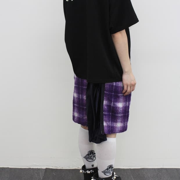 sacai back zipper skirt