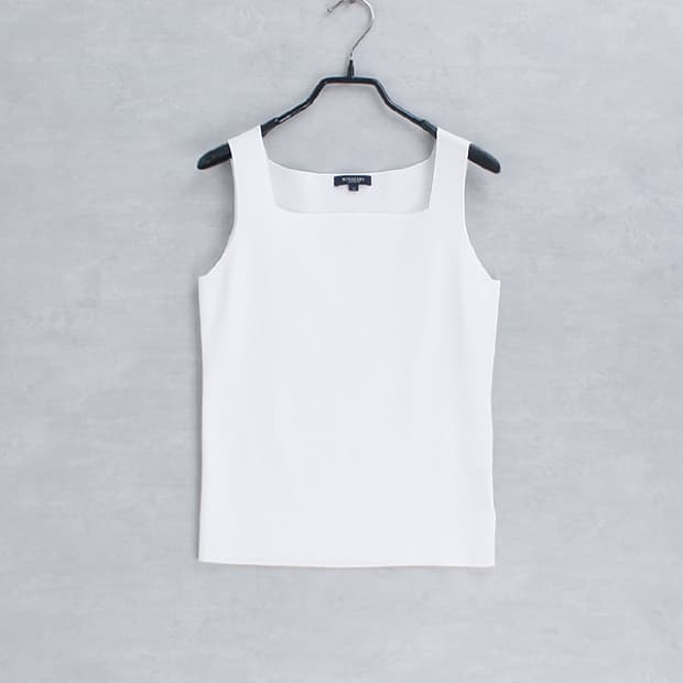 BURBERRY _ square neck sleeveless