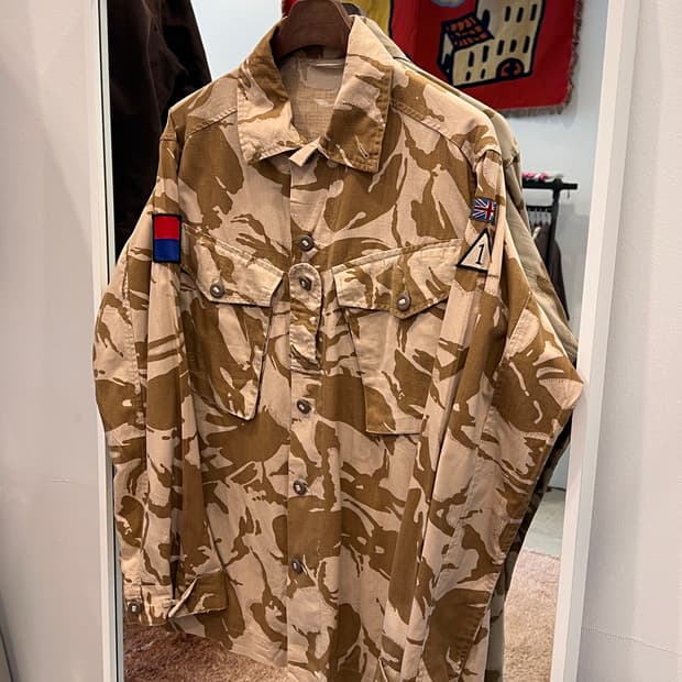 Military 밀리터리 영국군 데저트 카모플라쥬 컴뱃 자켓