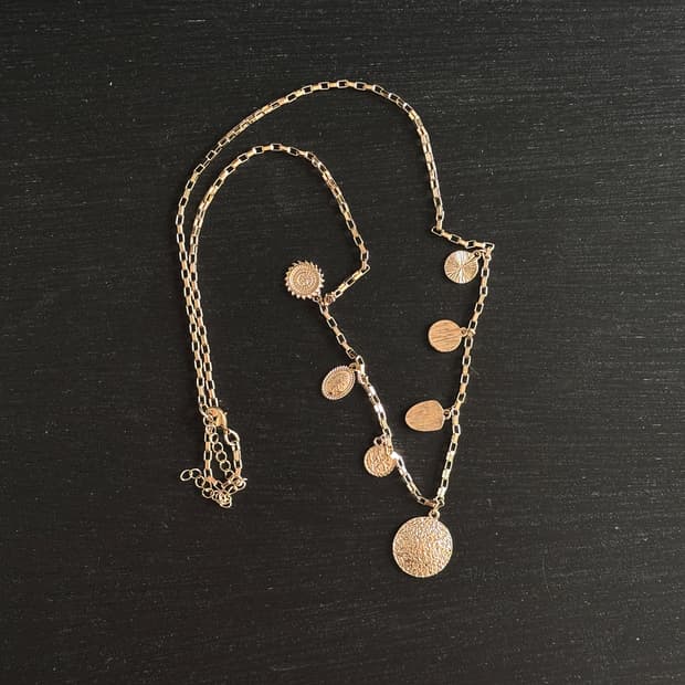 zara 골드 드롭 네크리스