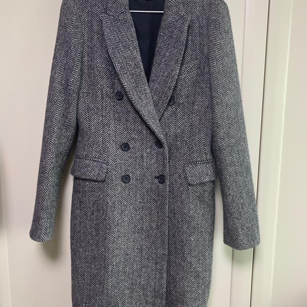 폴로 모직100헤링본코트 