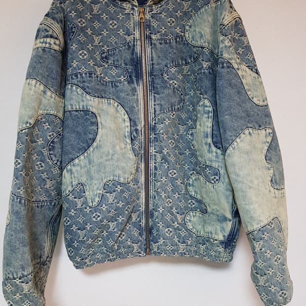 루이비통 니고 후드 데님 자켓