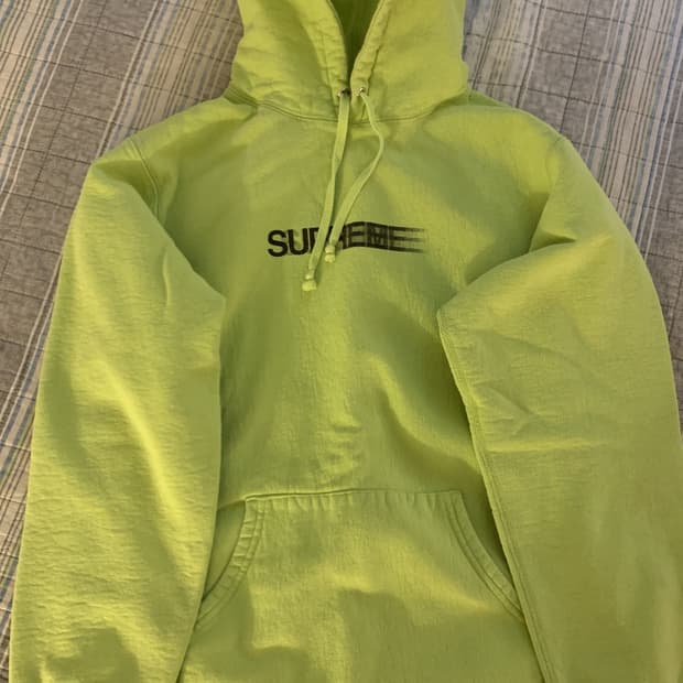 SS20 슈프림 모션 로고 후드티