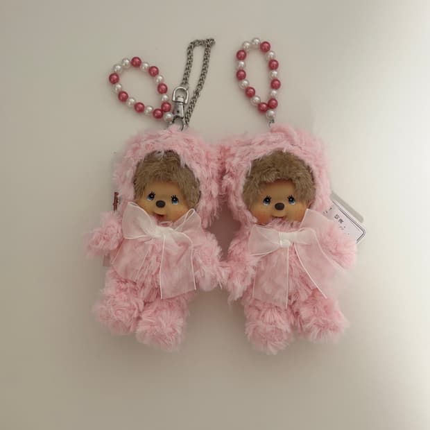 핑크 베어 몬치치 키링