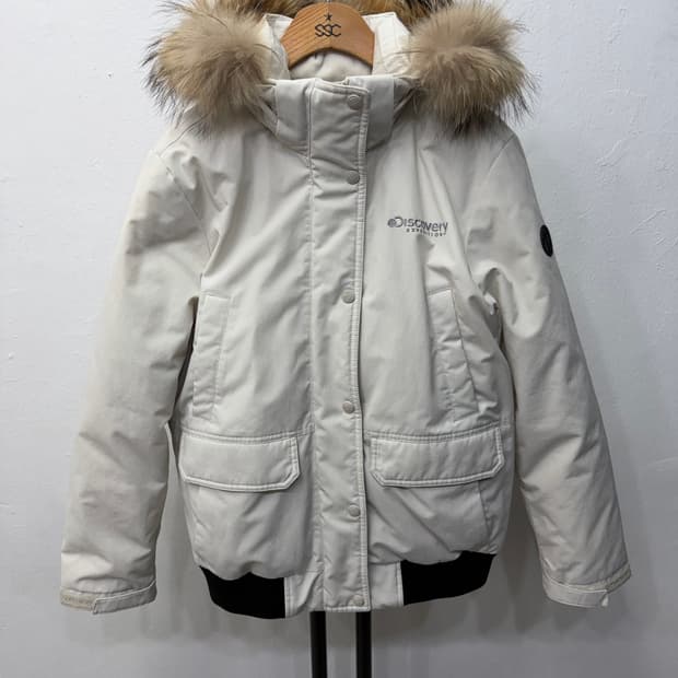 정품) 디스커버리 아이보리 여성 패딩 95