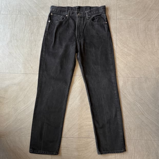 리바이스 정품 505 데님 블랙 팬츠 바지