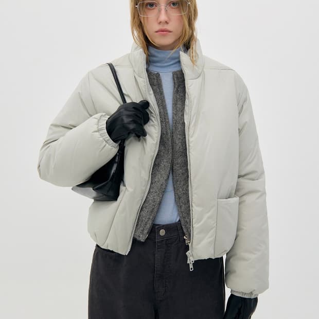 로우클래식 숏 푸퍼 자켓 L