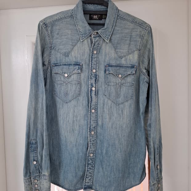 3 더블알엘 우먼스 웨스턴 데님 셔츠