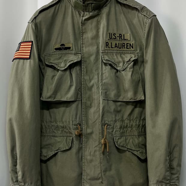 폴로 랄프로렌 공수부대 m-65 유틸리티 워시드 필드자켓