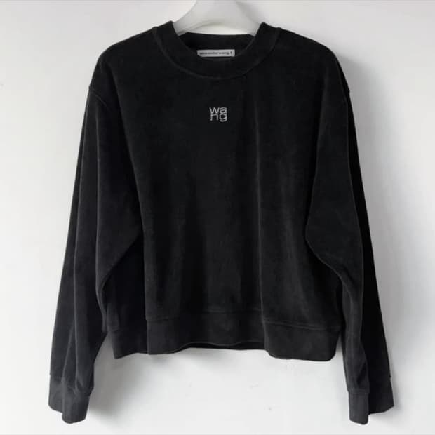 알렉산더왕 벨벳 벨루어 맨투맨