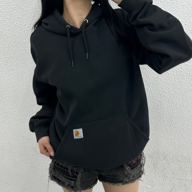 칼하트 블랙 후드 S