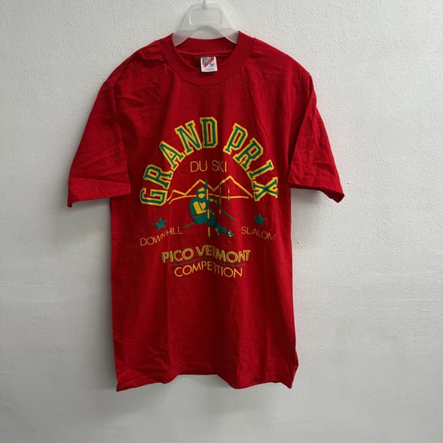 Usa 저지스 프린팅 레드 티셔츠 M