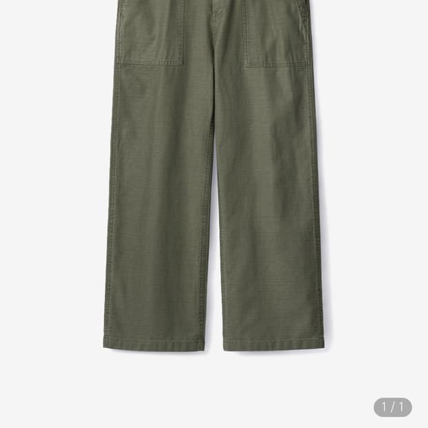 카미아 밀리터리 퍼티그 레귤러 팬츠 XL 카키