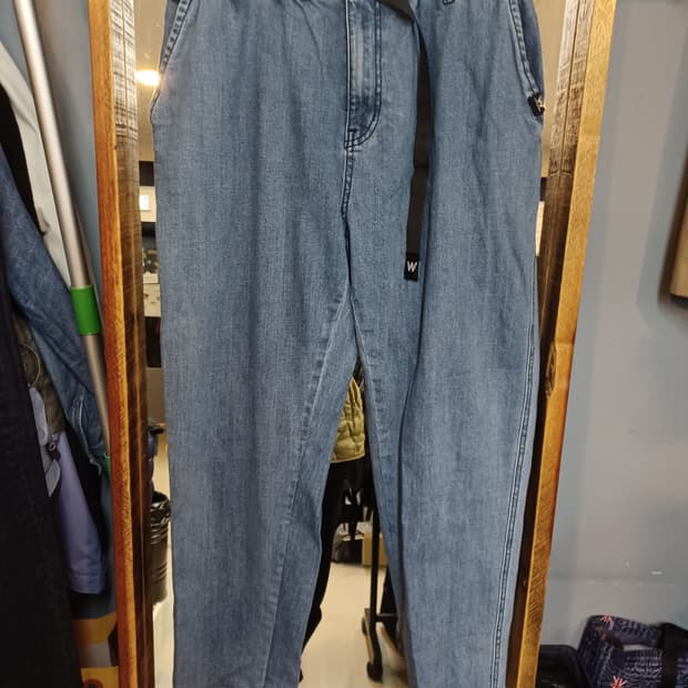 라이프워크 밴딩 벨크로 테이퍼드 청바지 L