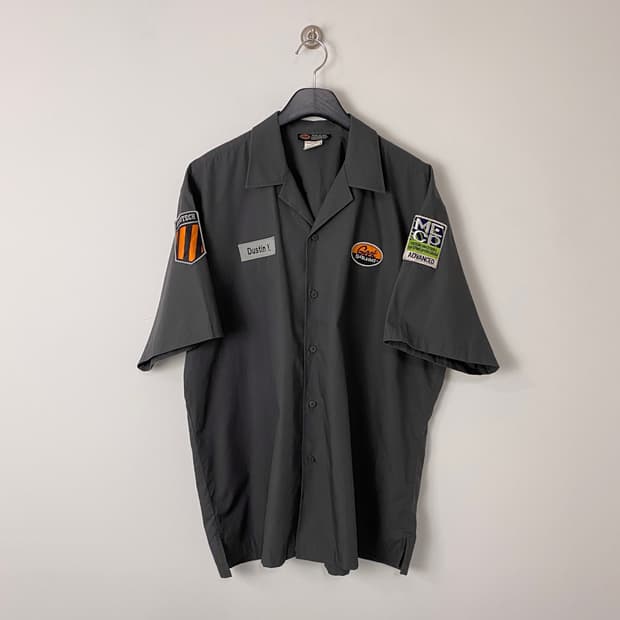빈티지 Geek squad 워크 셔츠