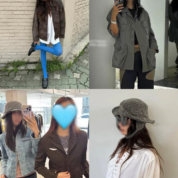 블랙 오픈와이와이 이어플랩 이어프랩 캡 버킷햇 벙거지모자 